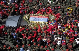 Nhân dân Venezuela tiễn đưa di hài Tổng thống Chavez